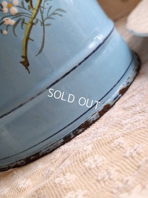 画像13: アンティークホーロー手描きコーヒーポット