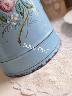 画像18: アンティークホーロー手描きコーヒーポット