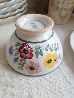 画像2: ディゴワン手描き花柄カフェオレボウル