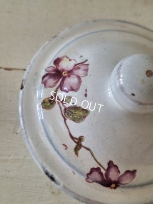 画像5: BF社すみれ柄ホーローキャニスター