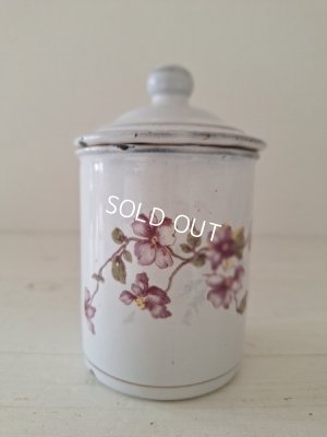 画像9: BF社すみれ柄ホーローキャニスター