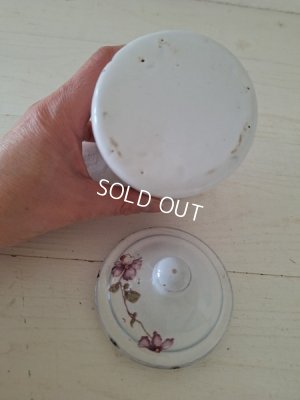 画像6: BF社すみれ柄ホーローキャニスター