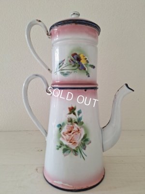 画像4: Japyピンクぼかしローズ柄コーヒーポット