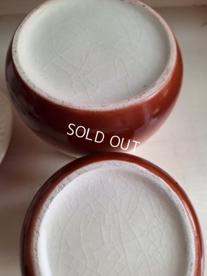 画像15: 陶器製のきのこキャニスター