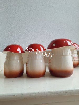 画像5: 陶器製のきのこキャニスター