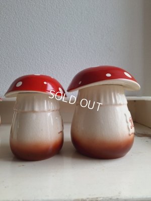 画像7: 陶器製のきのこキャニスター