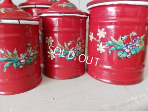 画像2: エトワール社すみれ柄キャニスター