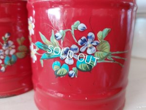 画像3: エトワール社すみれ柄キャニスター