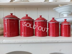 画像8: エトワール社すみれ柄キャニスター