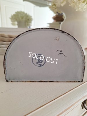 画像12: アンティークホーロー手描きフラワー缶