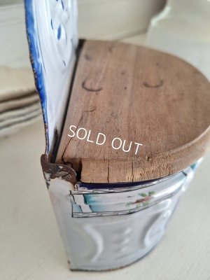 画像7: アンティークホーロー手描きフラワー缶