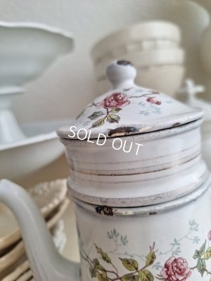 画像12: BFローズ柄小さなフィルター付きポット