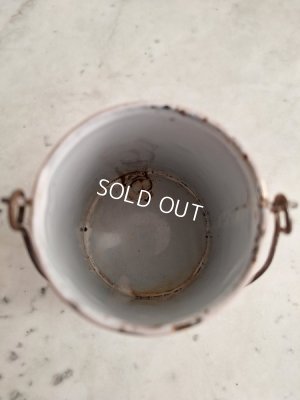 画像11: ホーローピンク花柄ミルクキャリー