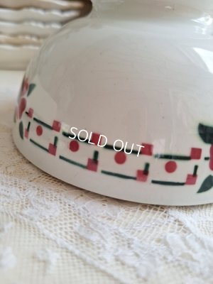 画像3: アンティーク花柄カフェオレボウル