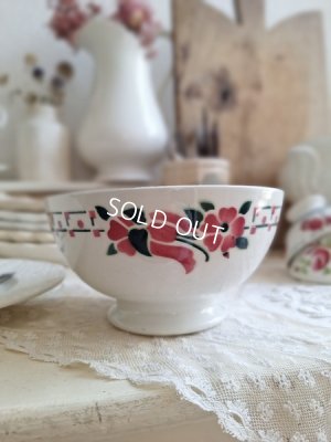 画像10: アンティーク花柄カフェオレボウル