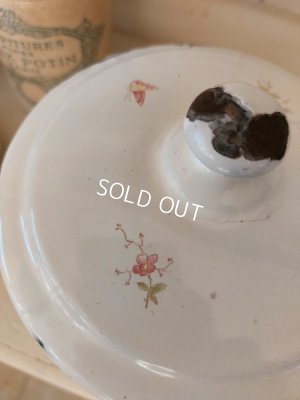 画像7: アンティークフレンチ手描き花柄キャニスター