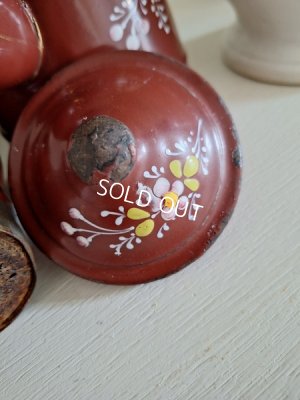 画像8: アンティークホーロー手描きポット