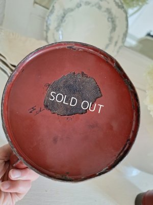 画像12: アンティークホーロー手描きポット