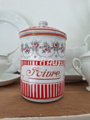 画像6: BB赤ローズガーランド柄キャニスター