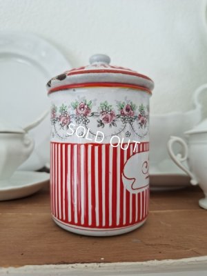 画像7: BB赤ローズガーランド柄キャニスター