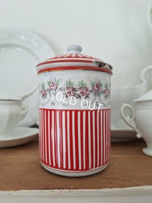 画像8: BB赤ローズガーランド柄キャニスター