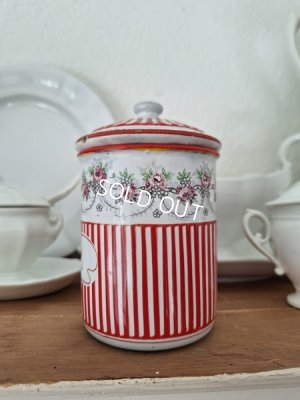 画像9: BB赤ローズガーランド柄キャニスター