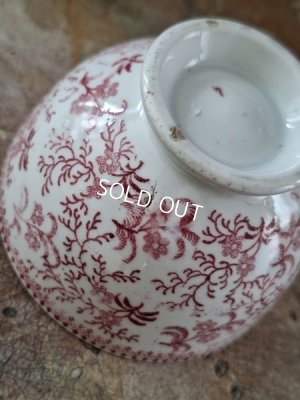 画像10: アンティーク小さな花柄ボウル