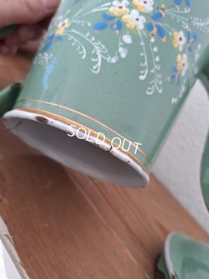 画像12: アンティークエナメル手描きコーヒーポット