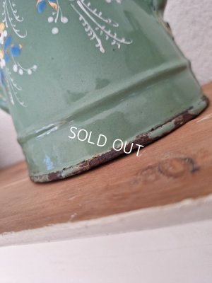 画像15: アンティークエナメル手描きコーヒーポット