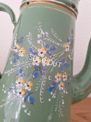 画像7: アンティークエナメル手描きコーヒーポット