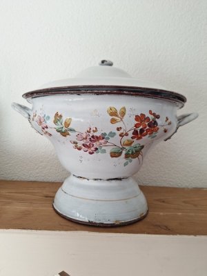 画像3: ホーロー手描きスープチュリーン