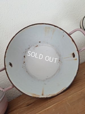 画像6: アンティークホーロー手描きキャセロール