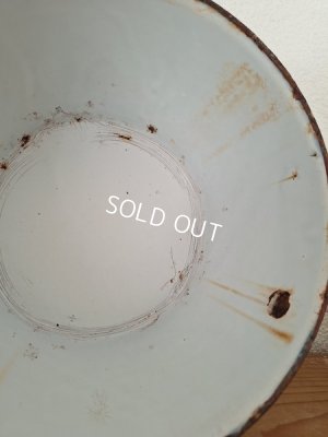 画像11: アンティークホーロー手描きキャセロール