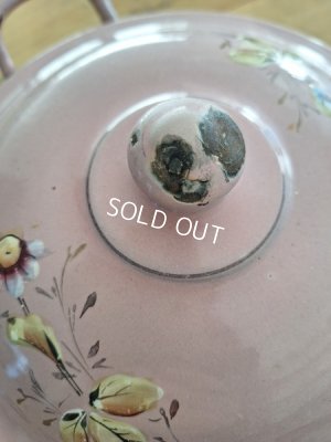 画像20: アンティークホーロー手描きキャセロール