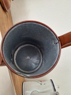 画像10: アンティーク手描きローズ柄コーヒーポット