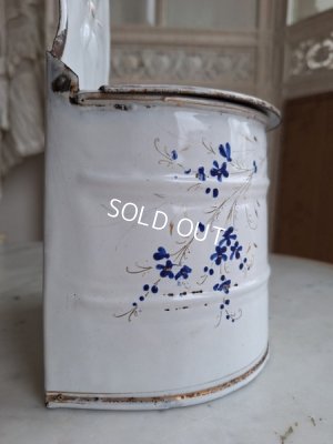 画像8: アンティークホーロー小鳥柄セル缶