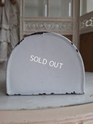 画像11: アンティークホーロー小鳥柄セル缶