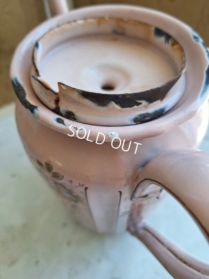 画像16: アンティークホーロー手描きコーヒーポット