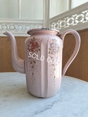 画像7: アンティークホーロー手描きコーヒーポット