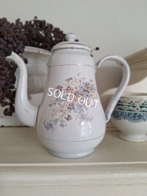 画像16: ホーローすみれと勿忘草柄ポット