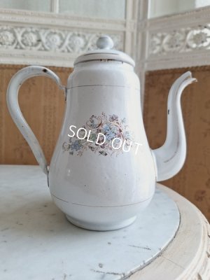 画像11: ホーローすみれと勿忘草柄ポット