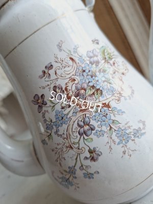 画像2: ホーローすみれと勿忘草柄ポット