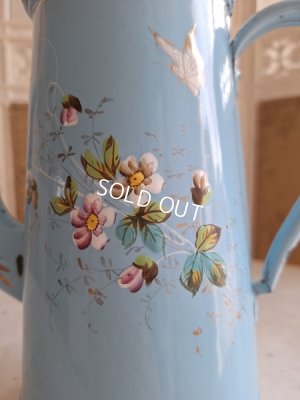 画像3: アンティークホーロー手描きコーヒーポット