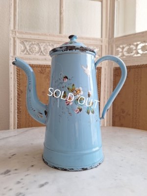 画像7: アンティークホーロー手描きコーヒーポット