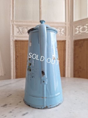 画像8: アンティークホーロー手描きコーヒーポット