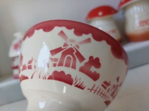 画像2: バドンヴィレー風車柄カフェオレボウル