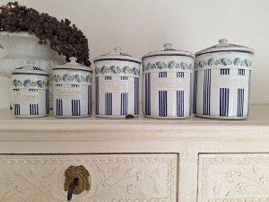 画像12: BBブルーストライプローズガーランドキャニスター