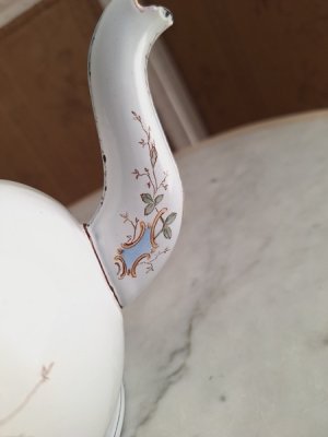 画像7: アンティーク手描き花柄ティーポット