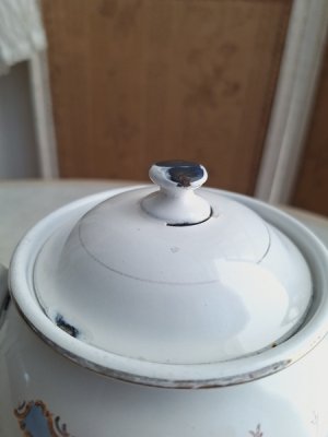 画像10: アンティーク手描き花柄ティーポット