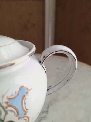 画像13: アンティーク手描き花柄ティーポット